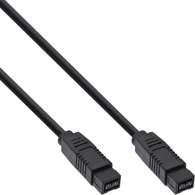 InLine® FireWire Kabel, IEEE1394 9pol Stecker / Stecker, schwarz, 5m