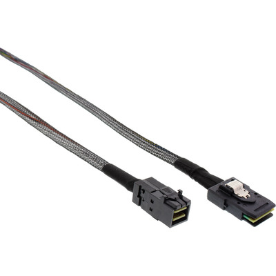 InLine® Mini-SAS HD Kabel, SFF-8643 zu SFF-8087, mit Sideband, 1m